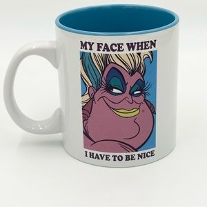 Disney The Little Mermaid URSULA 20 oz Ceramic Coffee Cup / Mug | Nice Face Meme